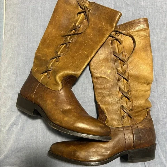 Vintage Frye Leather Western Boots – Women’s 7.5 B - Picture 1 of 4